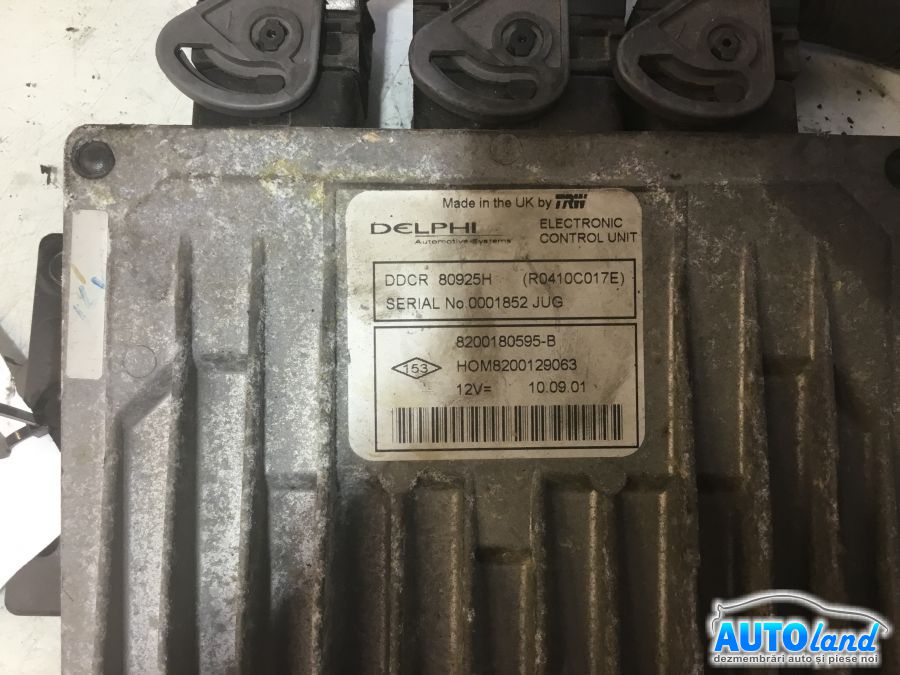 Calculator ECU Motor RENAULT CLIO II 1998-2001 Cod 8200180595B