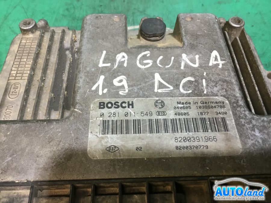 Calculator ECU Motor RENAULT LAGUNA II (BG0/1_) 2001-2025 Cod 0281011549