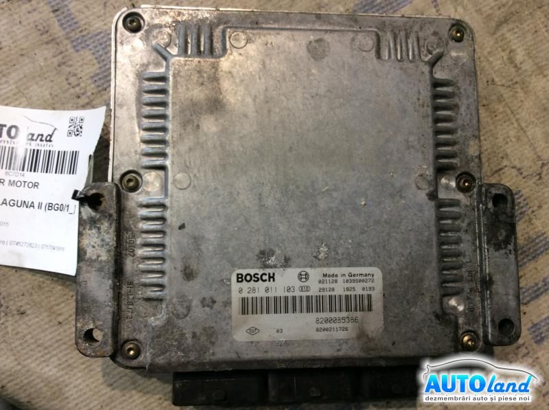 Calculator ECU Motor RENAULT LAGUNA II (BG0/1_) 2001-2025 Cod 8200085386