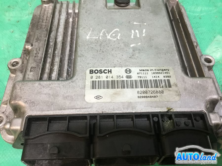 Calculator ECU Motor RENAULT LAGUNA III (BT0/1) 2007-2025 Cod 0281014354