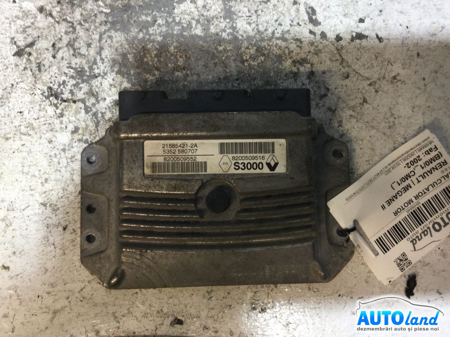 Calculator ECU Motor RENAULT MEGANE II (BM0/1_,CM0/1_) 2002-2025 Cod 8200509516