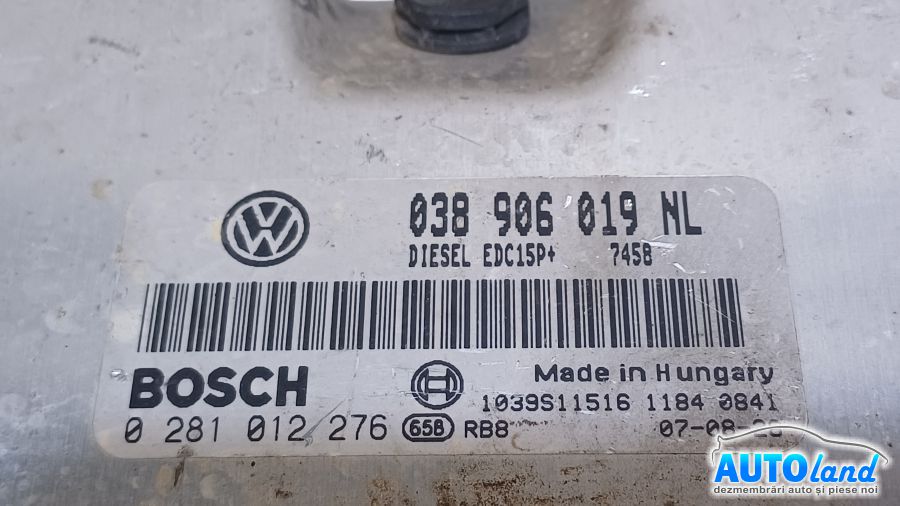 Calculator Ecu Motor SEAT IBIZA IV (6J5,6P1) 2008-2017 Cod 038906019NL