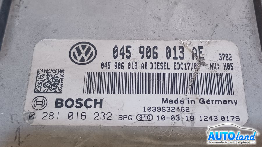 Calculator Ecu Motor SEAT IBIZA V SPORTCOUPE (6J1) 2008-2025 Cod 045906013AE