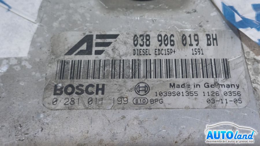 Calculator Ecu Motor SEAT LEON (1M1) 1999-2006 Cod 038906019BH