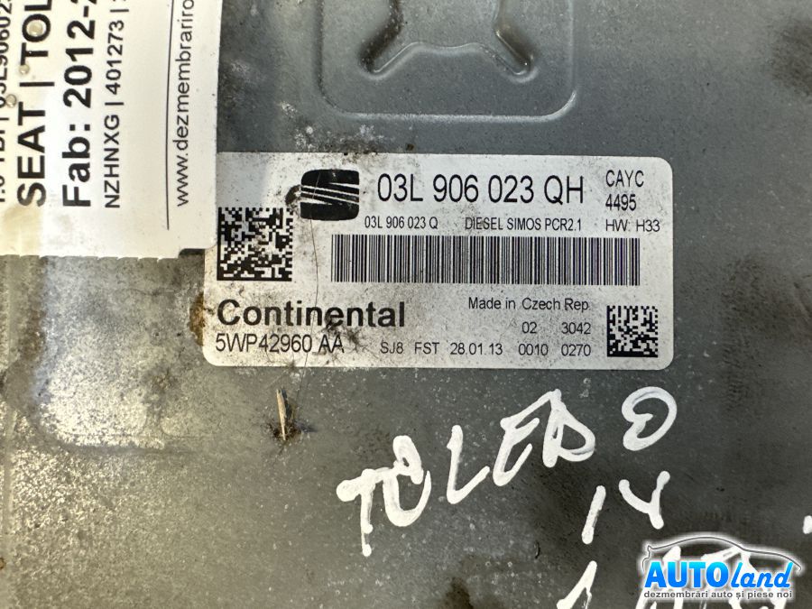 Calculator Ecu Motor SEAT TOLEDO IV (KG3) 2012-2019 Cod 03L906023QH