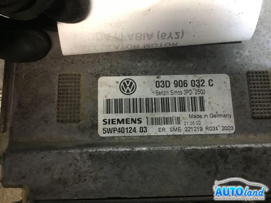 Calculator ECU Motor SKODA FABIA (6Y2) 1999-2025 Cod 03D906032C