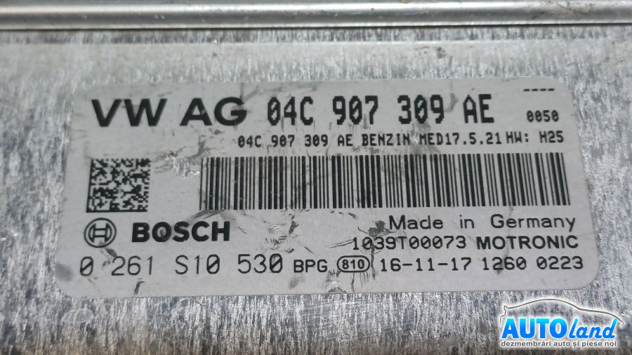 Calculator Ecu Motor SKODA RAPID 2011-2025 Cod 04C907309AE