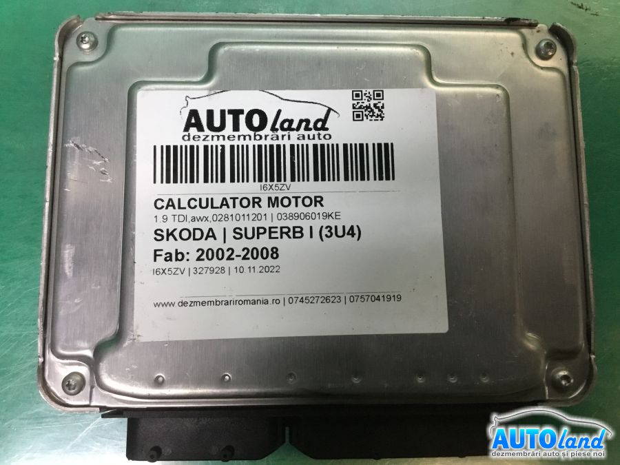 Calculator ECU Motor SKODA SUPERB I (3U4) 2002-2008 Cod 038906019KE