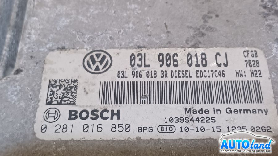 Calculator Ecu Motor SKODA Superb II Combi 2013-2015 Cod 03L906018CJ