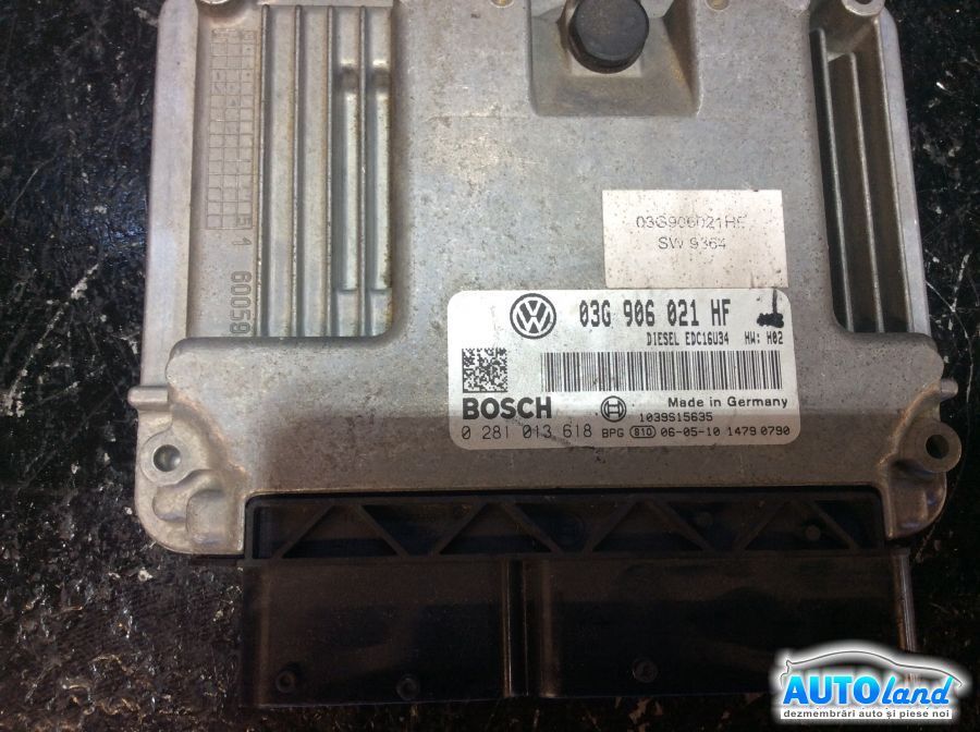 Calculator ECU Motor VOLKSWAGEN GOLF V PLUS (5M1) 2005-2025 Cod 03G906021HF