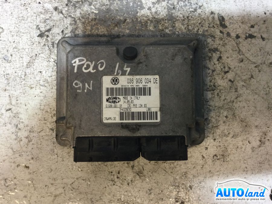 Calculator ECU Motor VOLKSWAGEN POLO (9N_) 2001-2025 Cod 036906034DE