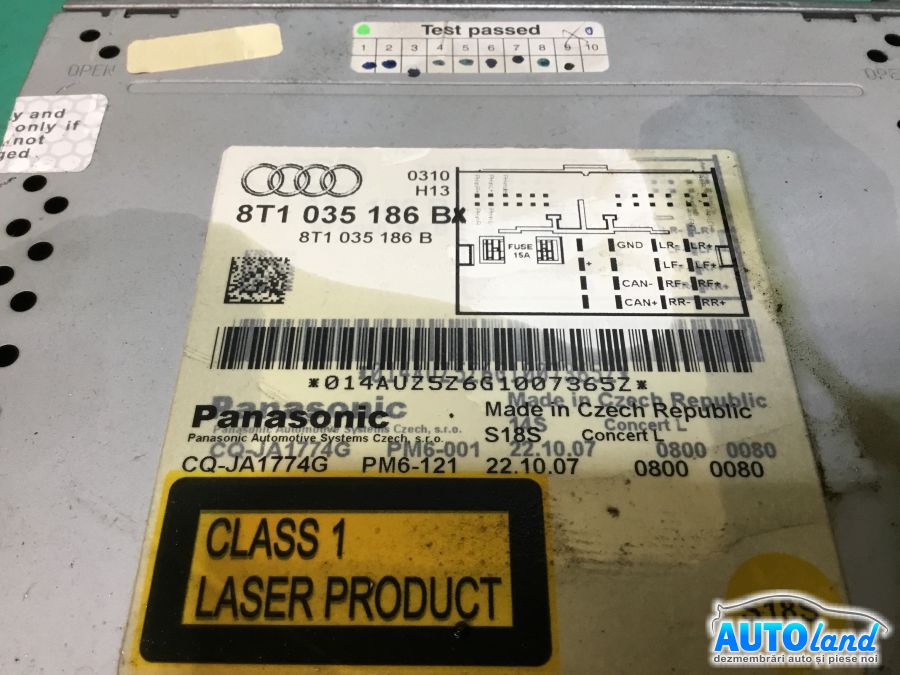 CD Player auto AUDI A4 (8K2) 2007-2025 Cod 8T1035186BX
