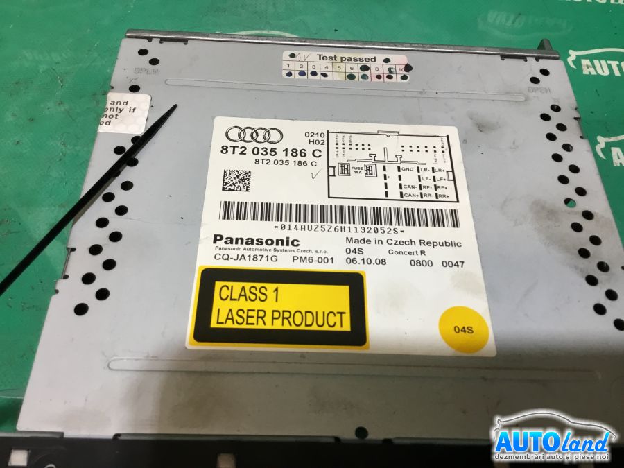 CD Player auto AUDI A4 (8K2) 2007-2025 Cod 8T2035186C