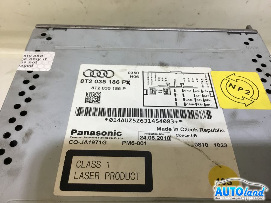 CD Player auto AUDI Q5 (8R) 2008-2025 Cod 8T2035186P