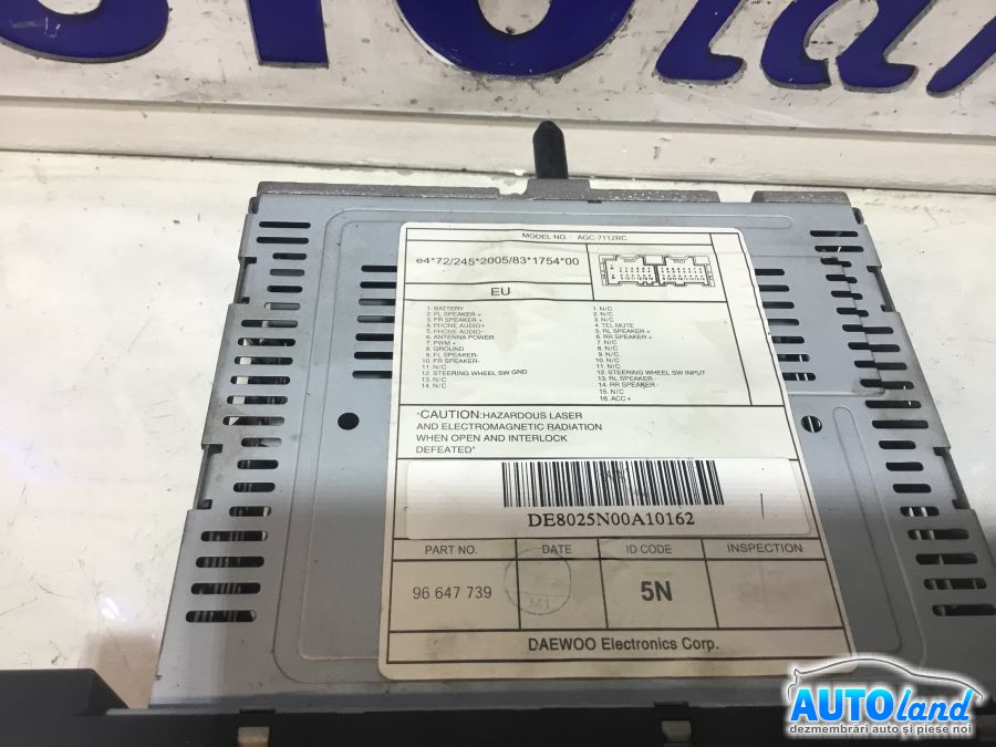 CD Player auto CHEVROLET CAPTIVA 2006-2025 Cod 96647739