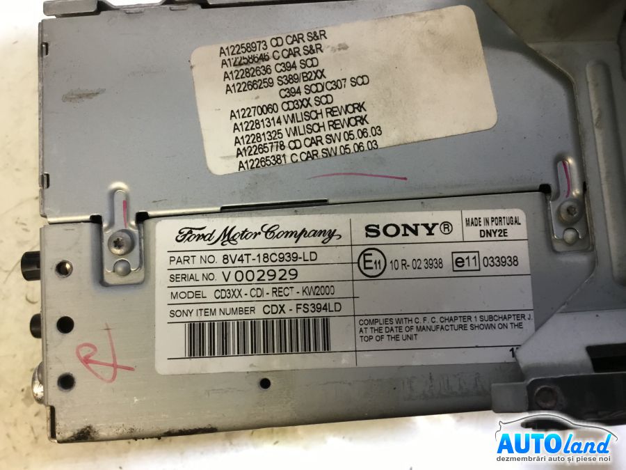 Cd Player Auto FORD KUGA I 2008-2010 Cod 8V4T18C939LD