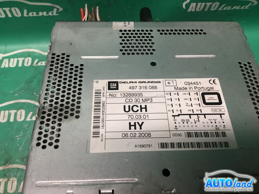 CD Player auto OPEL ASTRA H 2004-2025 Cod 13289935