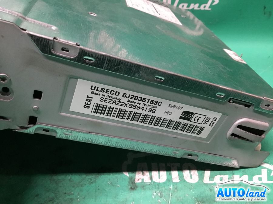 CD Player auto SEAT IBIZA V (6J5) 2008-2025 Cod 6J2035153C