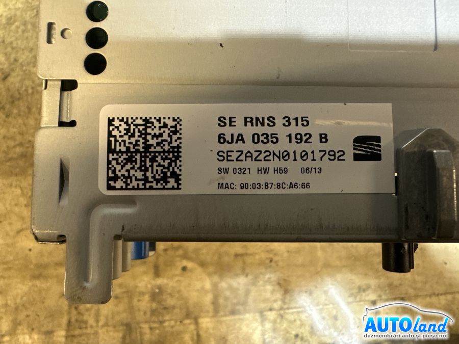 Cd Player Auto SEAT TOLEDO IV (KG3) 2012-2019 Cod 6JA035192B