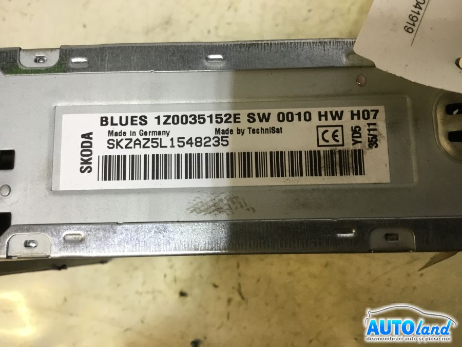 Cd Player Auto SKODA OCTAVIA (1Z3) 2004-2025 Cod 1Z0035152E