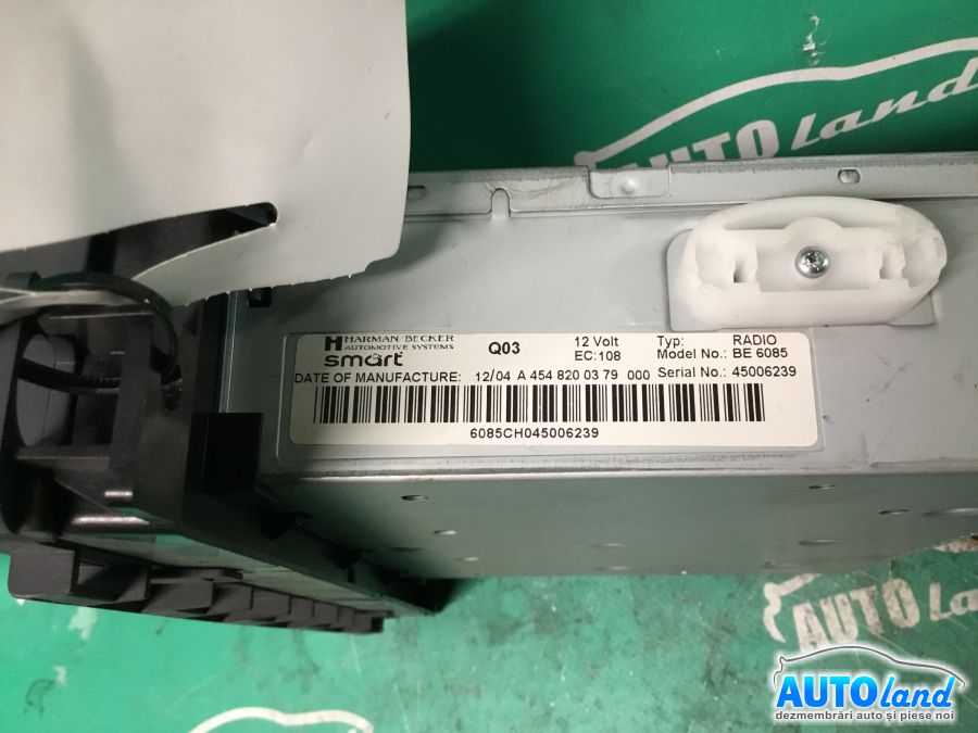 CD Player auto SMART FORFOUR 2004-2025 Cod A4548200379