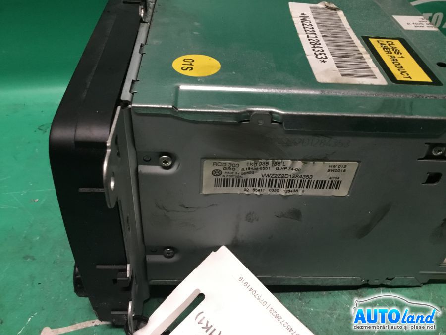 CD Player auto VOLKSWAGEN GOLF V (1K1) 2003-2025 Cod 1K0035186L