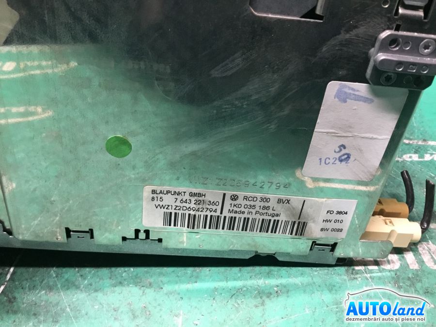 CD Player auto VOLKSWAGEN GOLF V (1K1) 2003-2025 Cod 1K0035186L