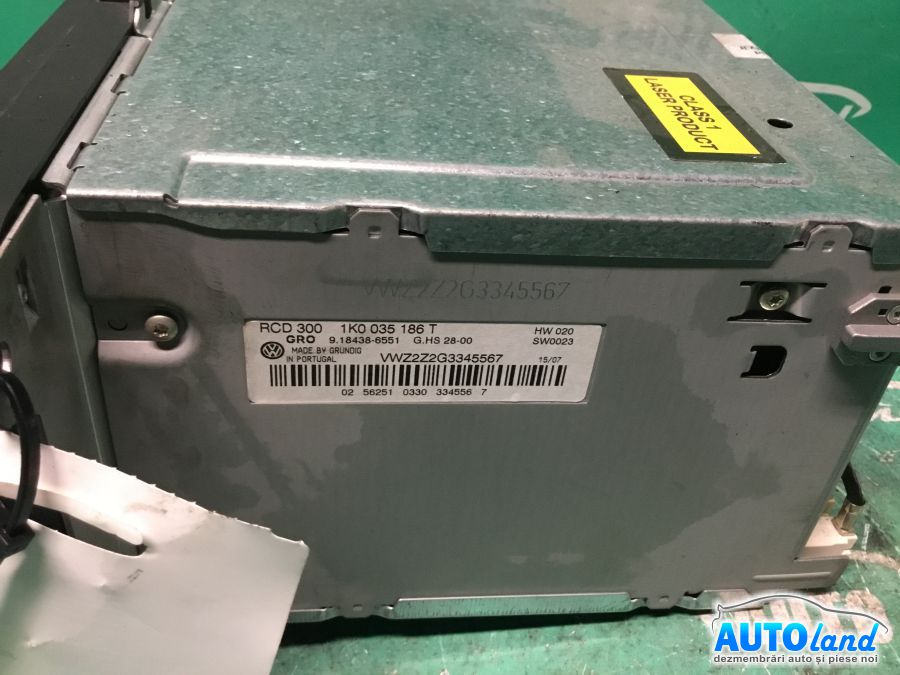 CD Player auto VOLKSWAGEN GOLF V (1K1) 2003-2025 Cod 1K0035186T