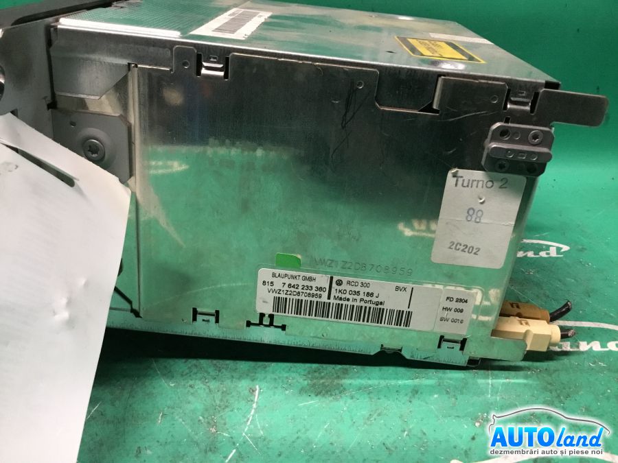 CD Player auto VOLKSWAGEN GOLF V (1K1) 2003-2025 Cod 1K035186J