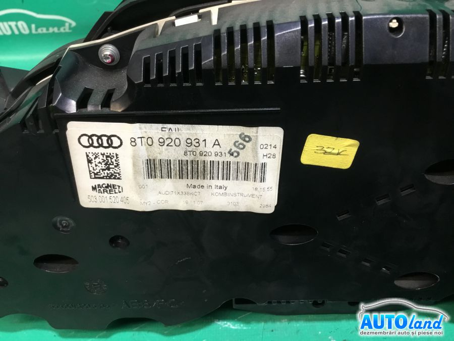 Ceas Bord AUDI A5 2007-2025 Cod 8T0920931A