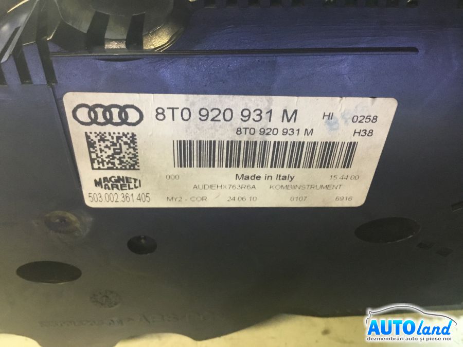 Ceas Bord AUDI A5 2007-2025 Cod 8T0920931M
