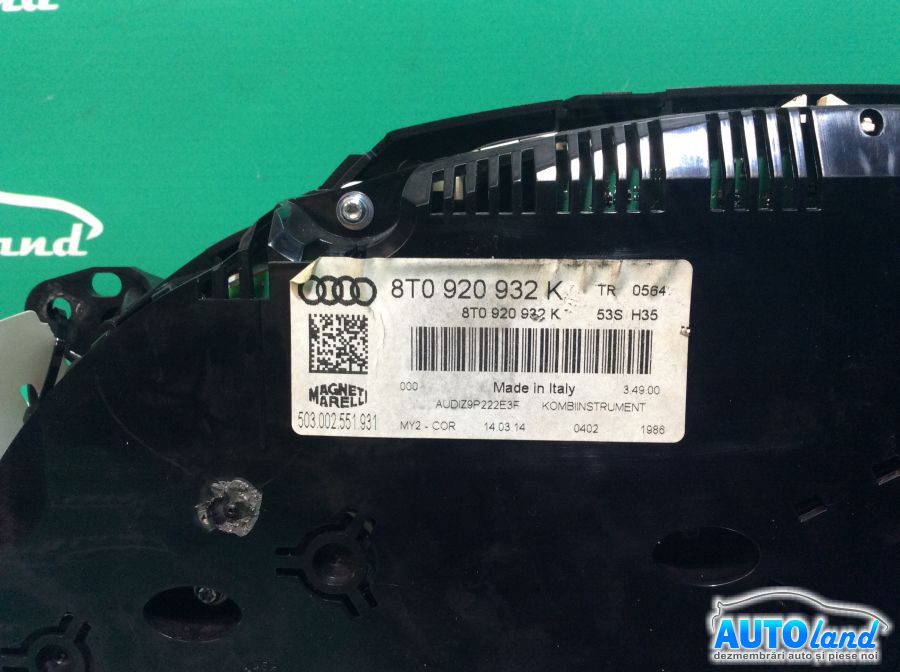 Ceas Bord AUDI A5 2007-2025 Cod 8T0920932K