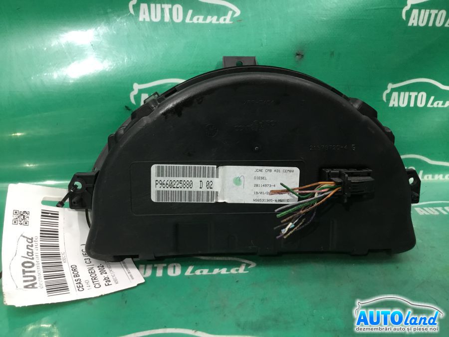 Ceas Bord CITROEN C3 (FC_) 2002-2025 Cod P9660225880D