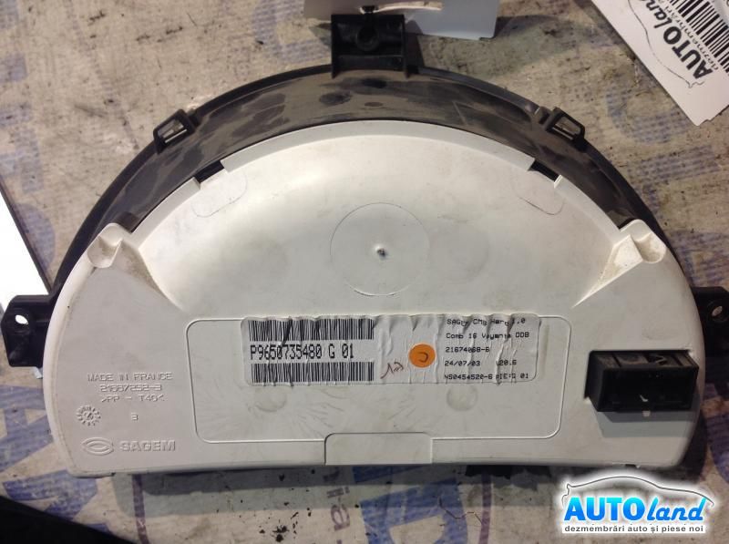 Ceas Bord CITROEN C3 Pluriel (HB_) 2003-2025 Cod 9650735480