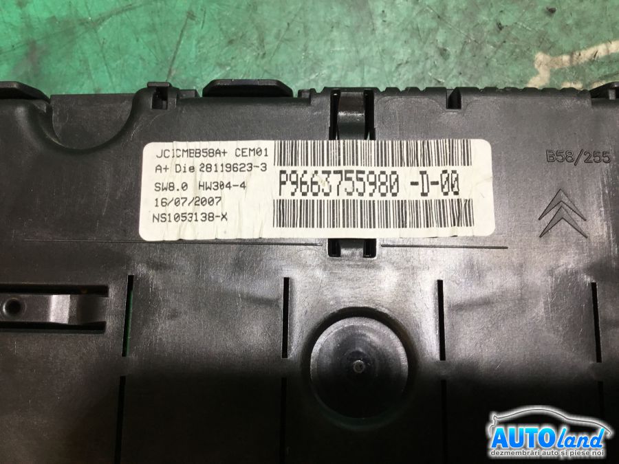 Ceas Bord CITROEN C4 Picasso (UD_) 2007-2013 Cod 9663755980
