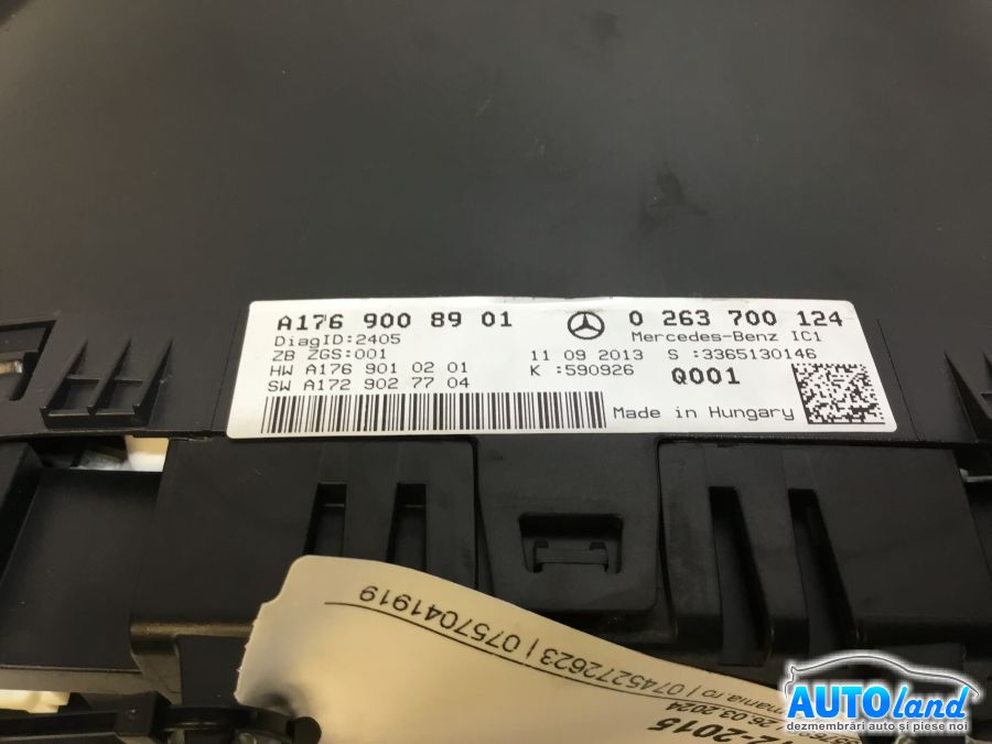 Ceas Bord MERCEDES-BENZ A-class (W176) 2012-2015 Cod A1769008901