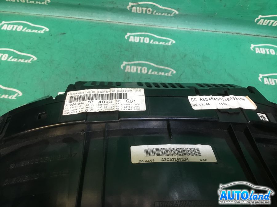 Ceas Bord MERCEDES-BENZ C-CLASS (W204) 2007-2025 Cod A2045406148
