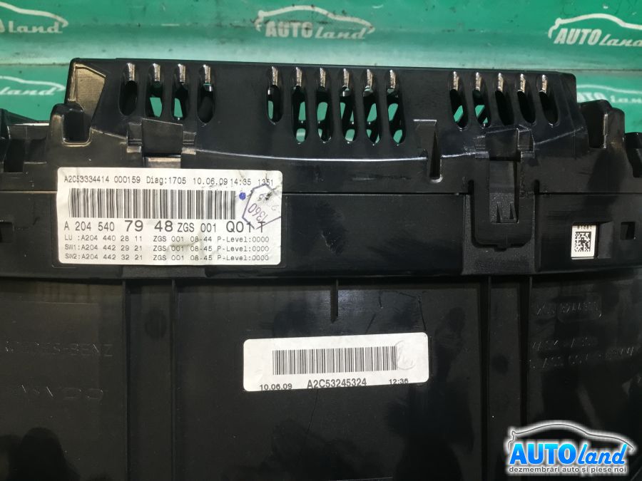 Ceas Bord MERCEDES-BENZ C-CLASS (W204) 2007-2025 Cod A2045407948