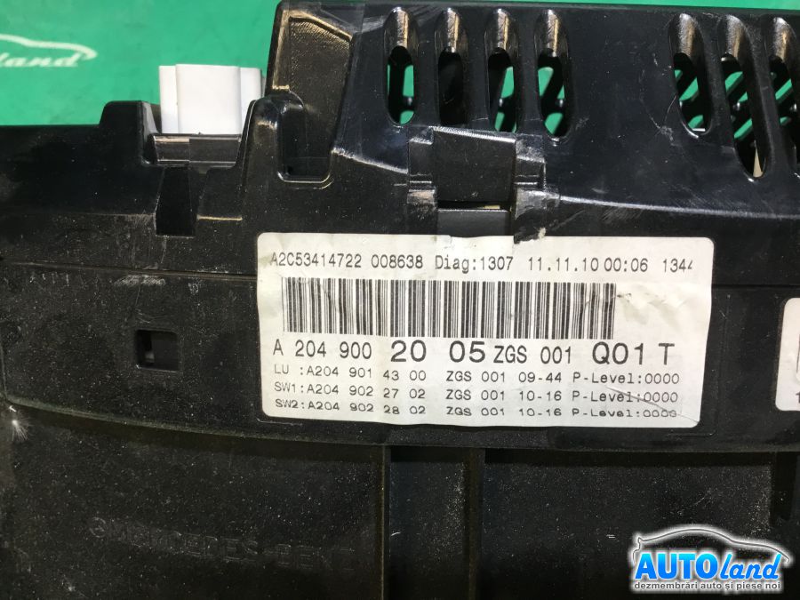 Ceas Bord MERCEDES-BENZ C-CLASS (W204) 2007-2025 Cod A2049002005