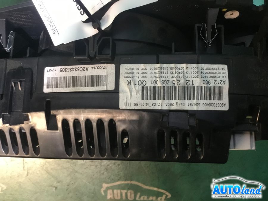 Ceas Bord MERCEDES-BENZ E-CLASS (W212) 2009-2025 Cod A2129001225