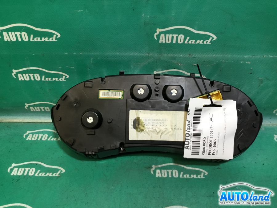 Ceas Bord PEUGEOT 308 (4A_,4C_) 2007-2025 Cod 0102600093