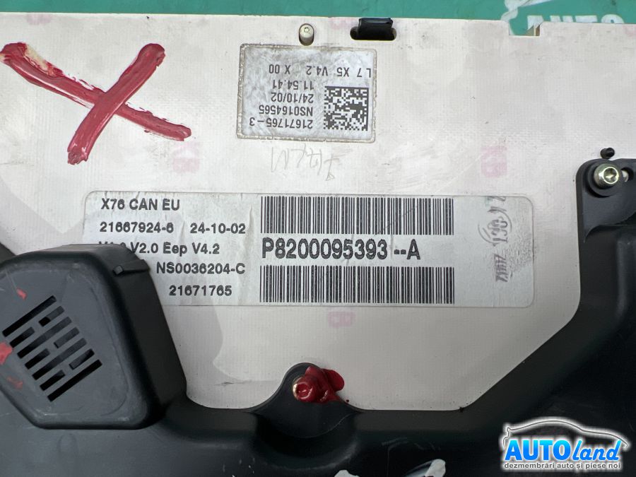 Ceas Bord RENAULT KANGOO (KC0/1_) 1997-2025 Cod 8200095393
