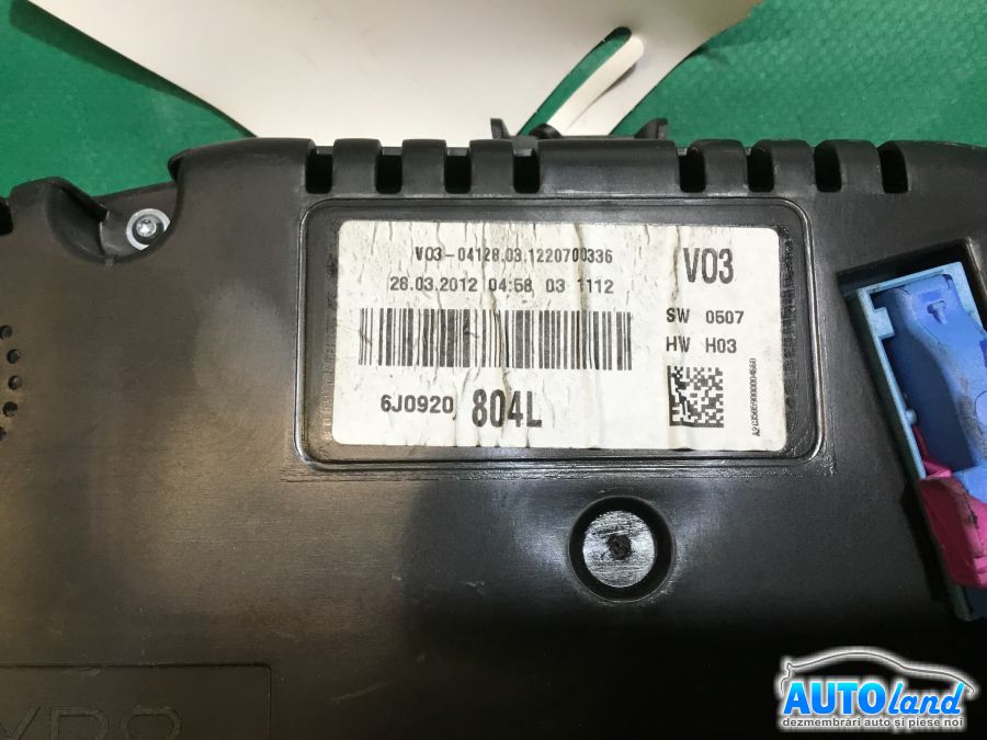 Ceas Bord SEAT IBIZA V (6J5) 2008-2025 Cod 6J0920804L