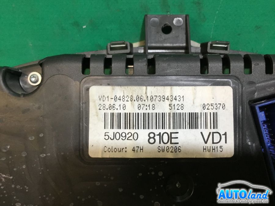 Ceas Bord SKODA FABIA 2006-2025 Cod 5J0920810E