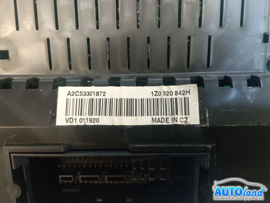 Ceas Bord SKODA OCTAVIA (1Z3) 2004-2026 Cod 1Z0920842H