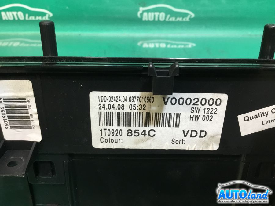 Ceas Bord VOLKSWAGEN CADDY III combi (2KB,2KJ) 2004-2025 Cod 1T0920854C