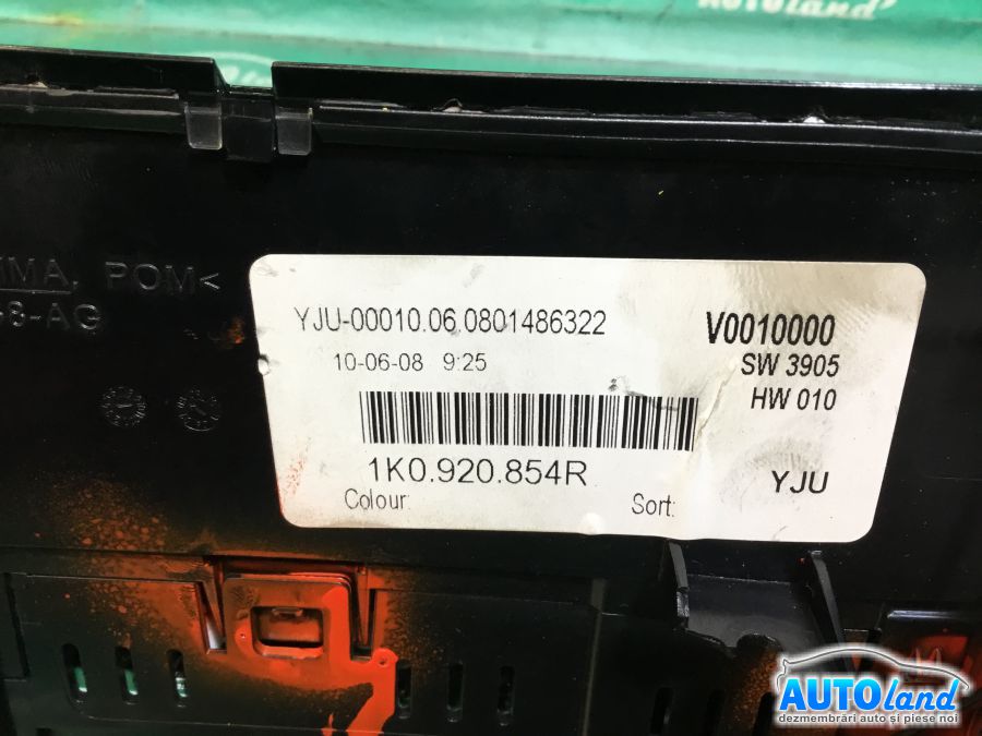 Ceas Bord VOLKSWAGEN GOLF V Variant 2007-2025 Cod 1K0920854R