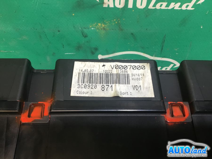 Ceas Bord VOLKSWAGEN PASSAT (3C2) 2005-2025 Cod 3C0920871