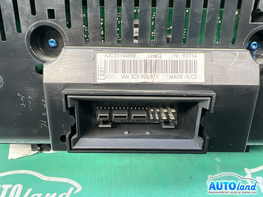 Ceas Bord VOLKSWAGEN PASSAT (3C2) 2005-2025 Cod 3C0920871
