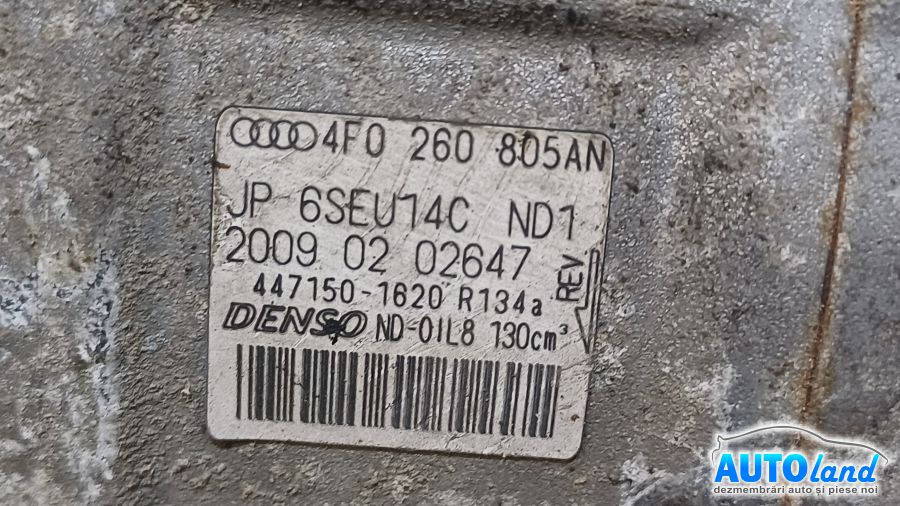 Compresor AC AUDI Q5 (8R) 2008-2025 Cod 4F0260805AN